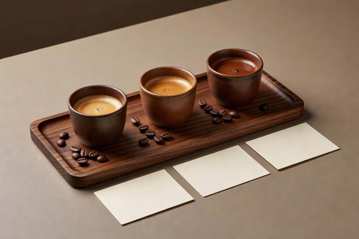 Proceso de cata de café