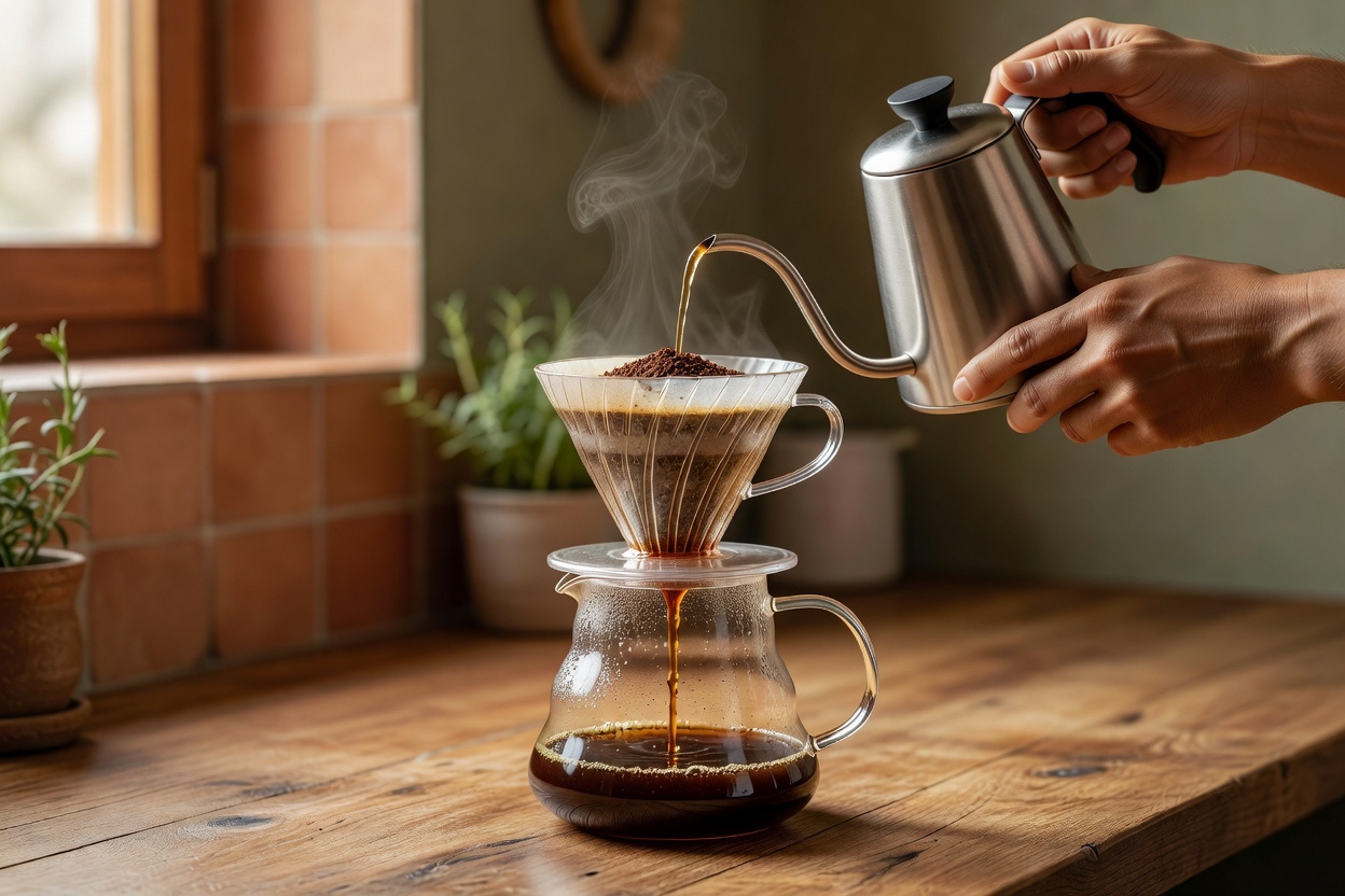Preparación de café en V60 - Pour Over